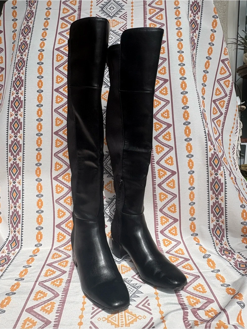 Women's Calvin Klein Jotty Over-the-Knee Black Boots - Size 7
